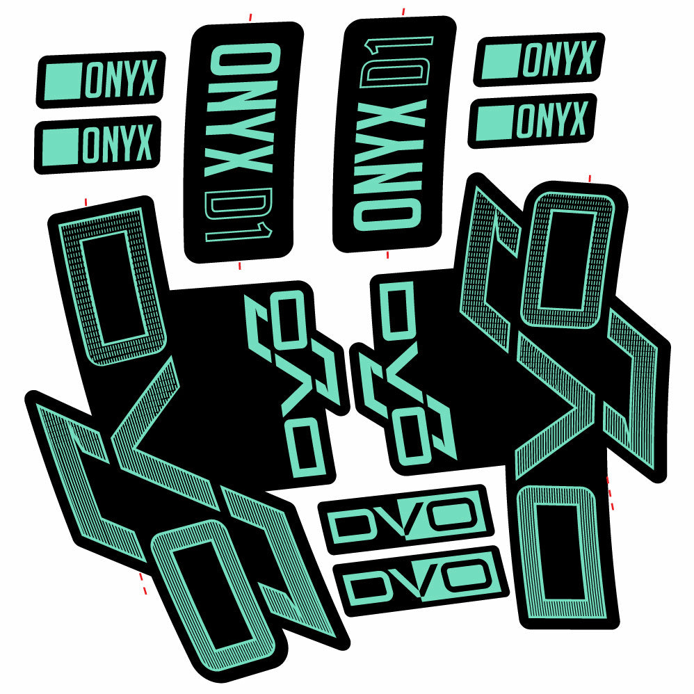 Autocollant DVO Onyx D1, Fourche 29, Vélo vinyle sticker