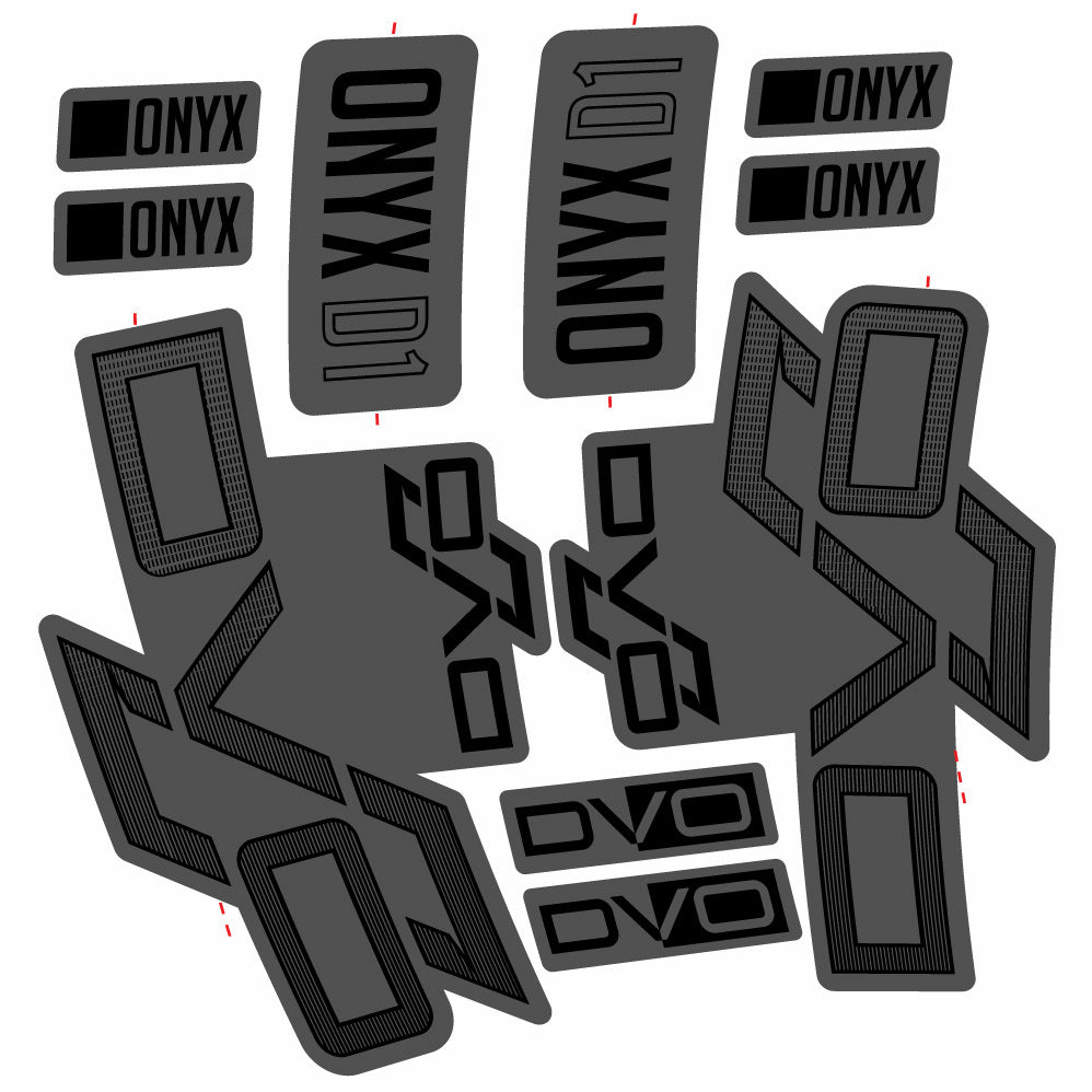 Autocollant DVO Onyx D1, Fourche 29, Vélo vinyle sticker