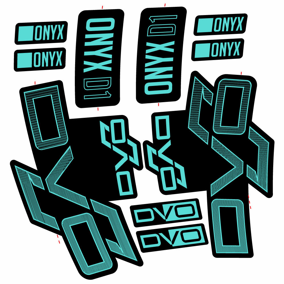 Autocollant DVO Onyx D1, Fourche 29, Vélo vinyle sticker