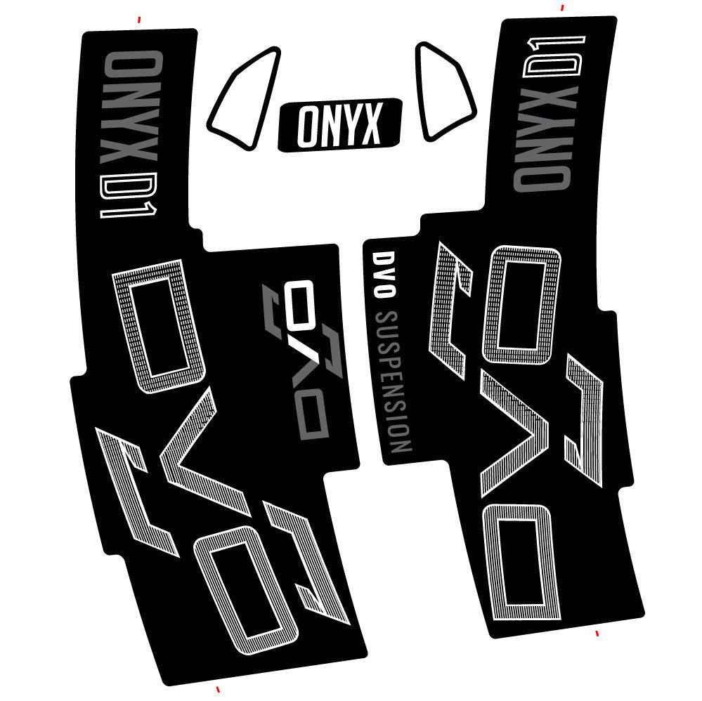 Autocollant DVO Onyx D1 2024, Fourche 29, Autocollant Vélo vinyle