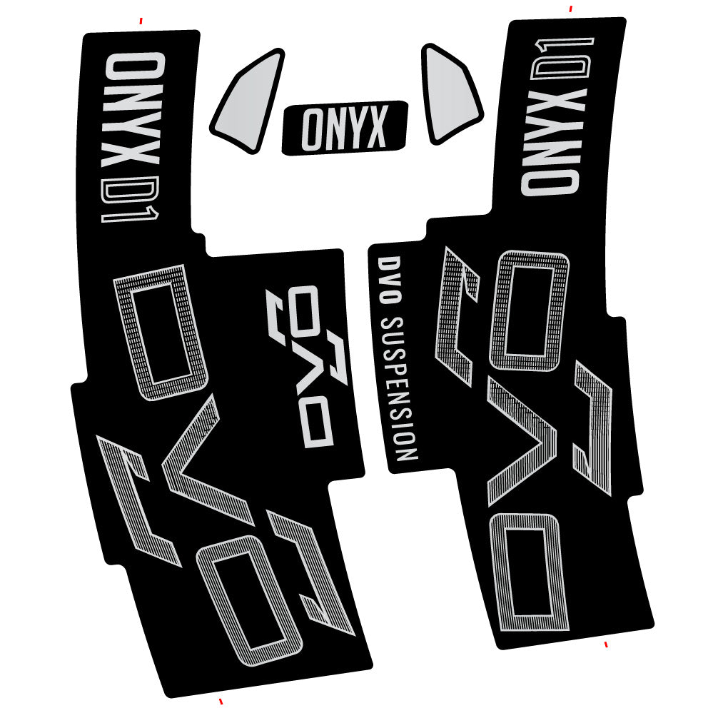 Autocollant DVO Onyx D1 2024, Fourche 29, Autocollant Vélo vinyle