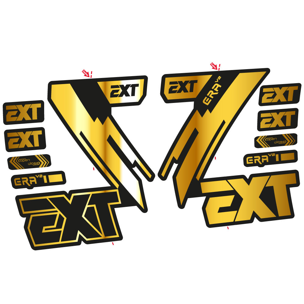 Autocollant EXT Era V2, Fourche 29, Vélo vinyle autocollant