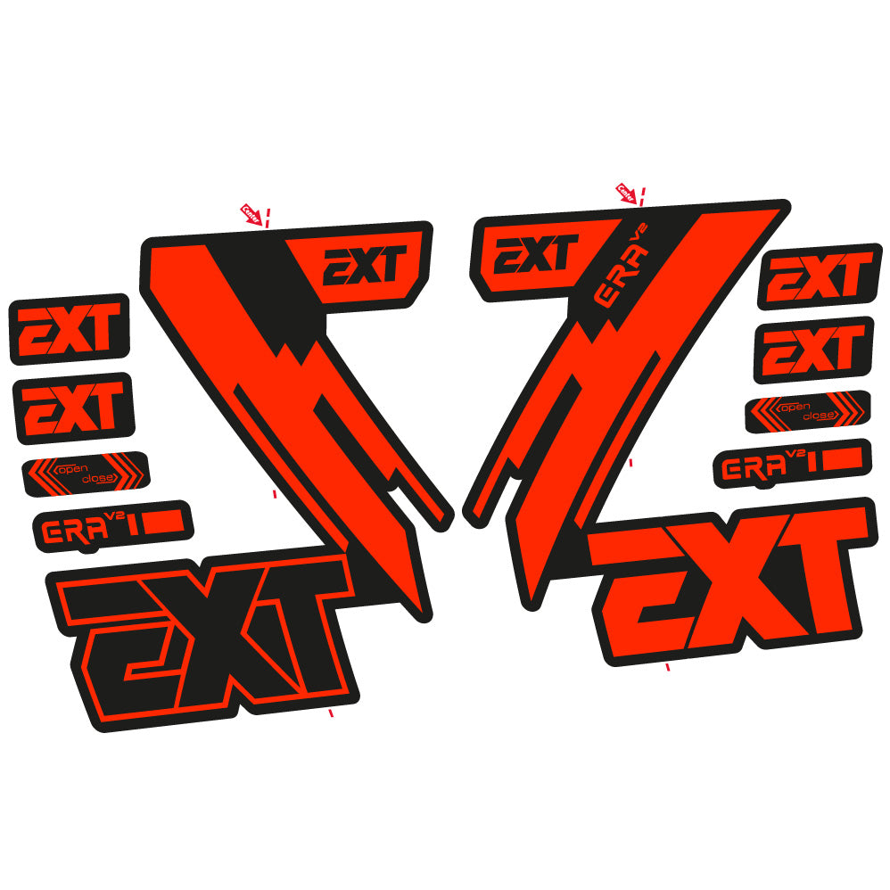 Autocollant EXT Era V2, Fourche 29, Vélo vinyle autocollant