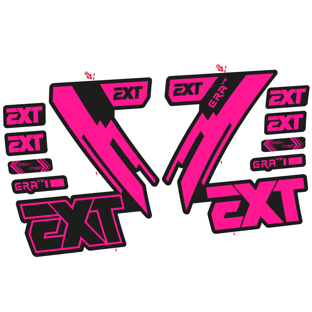 Autocollant EXT Era V2, Fourche 29, Vélo vinyle autocollant