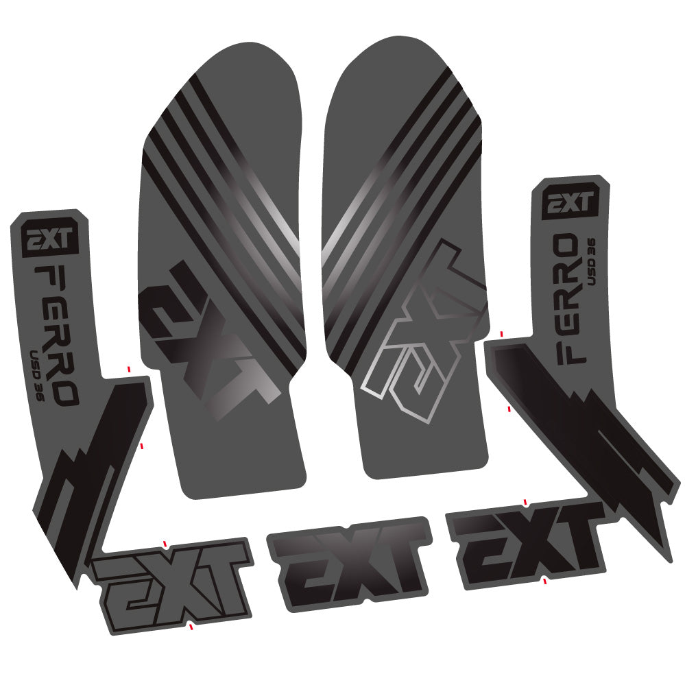 Autocollant EXT Ferro USD 36 2024, Fourche 29, Autocollant Vélo vinyle