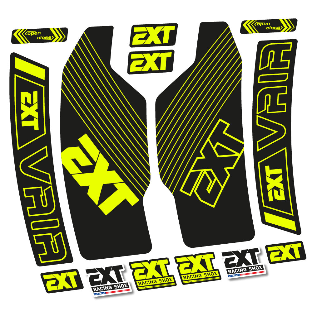 Autocollant EXT Vaia, Fourche 29, Vélo vinyle autocollant