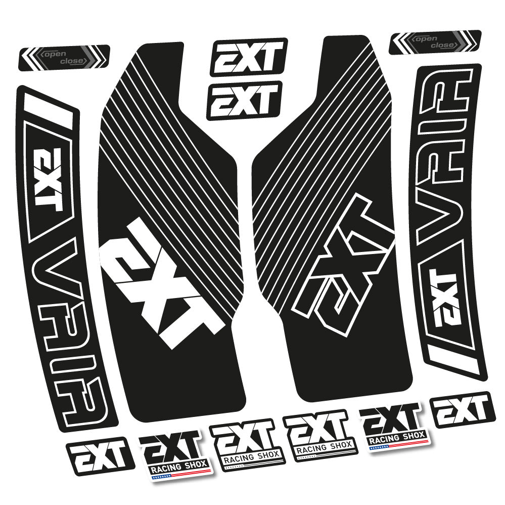 Autocollant EXT Vaia, Fourche 29, Vélo vinyle autocollant