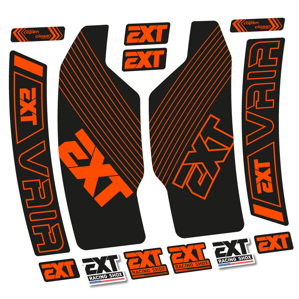 Autocollant EXT Vaia, Fourche 29, Vélo vinyle autocollant