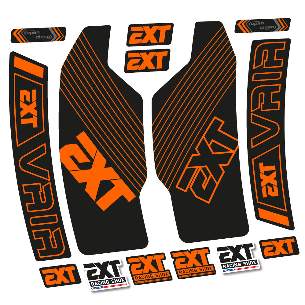 Autocollant EXT Vaia, Fourche 29, Vélo vinyle autocollant