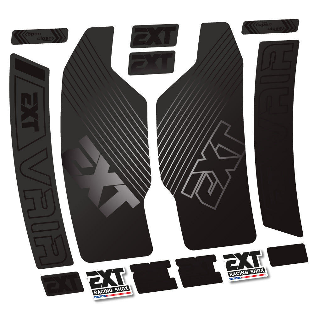 Autocollant EXT Vaia, Fourche 29, Vélo vinyle autocollant