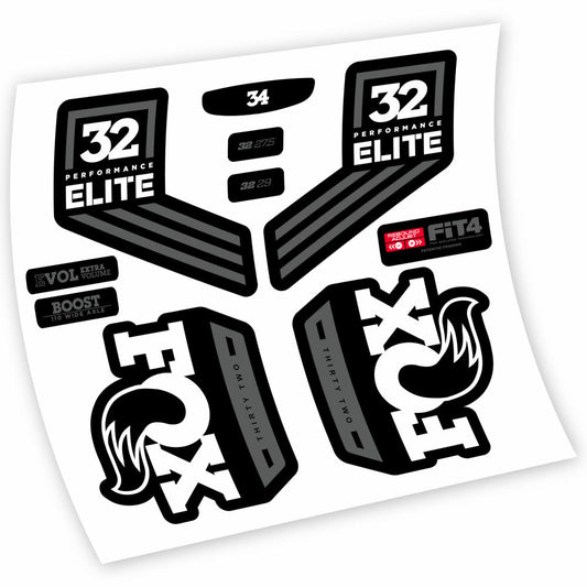 Autocollant Fox 32 Performance Elite 2016, Fourche 29, Autocollant Vélo vinyle