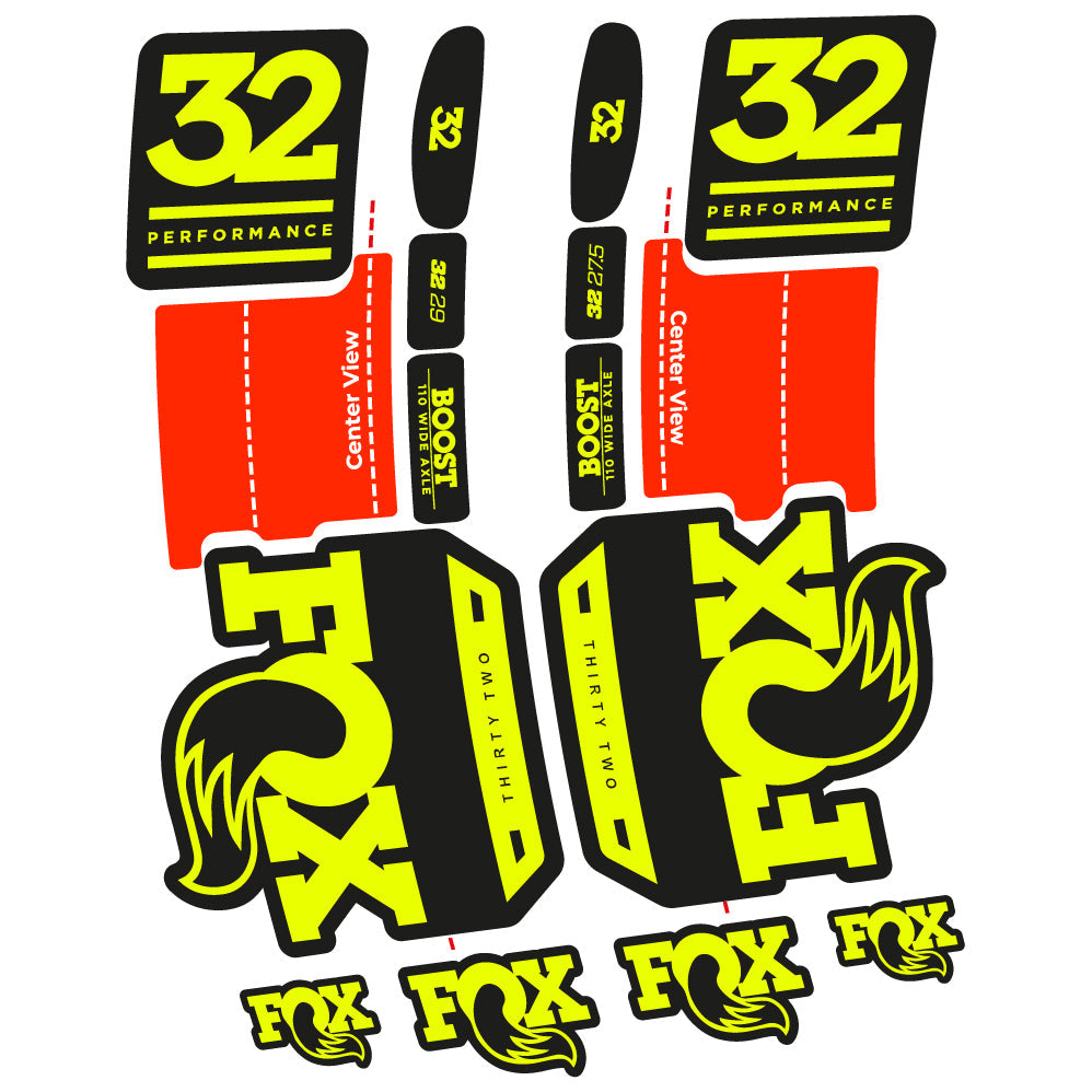 Autocollant Fox 32 Performance 2019 Vélo Fourche vinyle autocollant