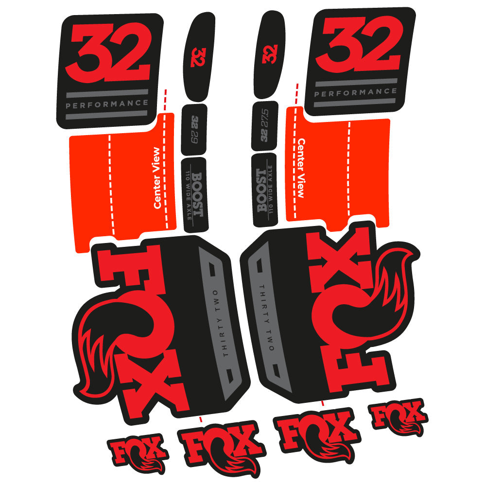 Autocollant Fox 32 Performance 2019 Vélo Fourche vinyle autocollant