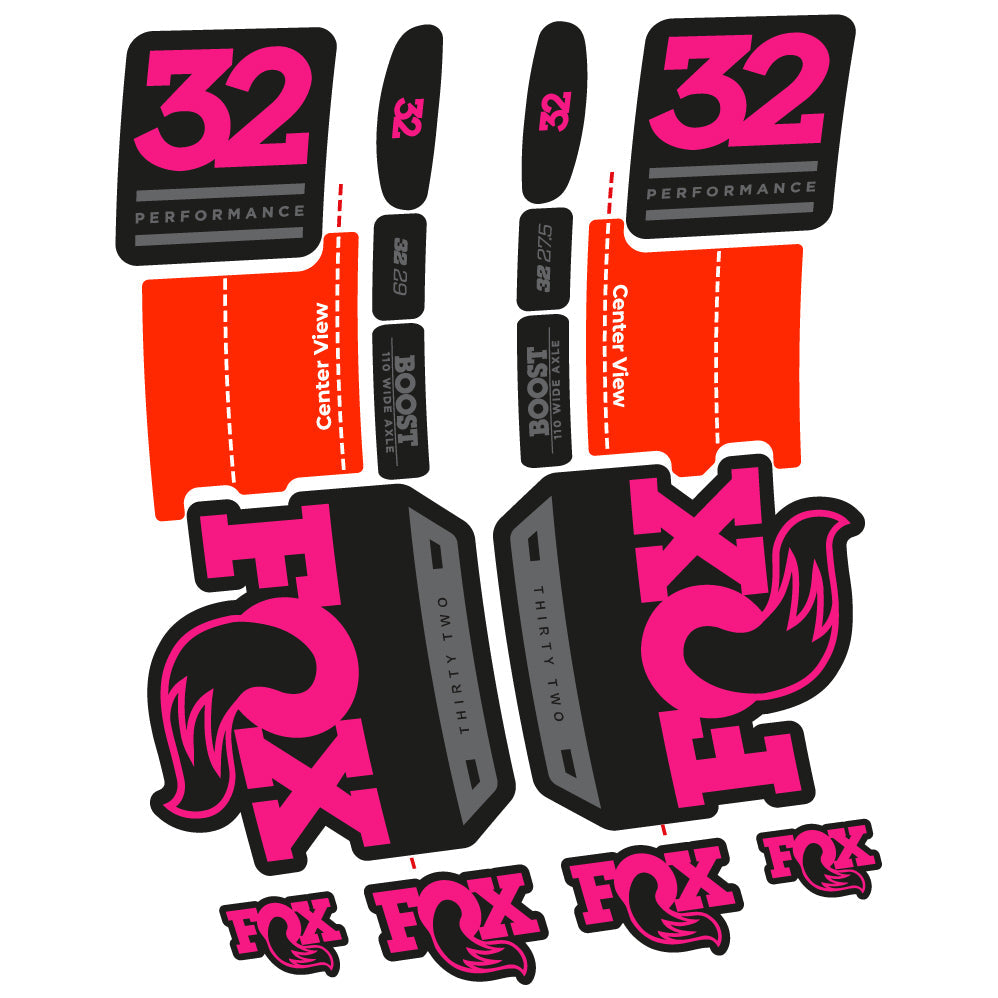 Autocollant Fox 32 Performance 2019 Vélo Fourche vinyle autocollant
