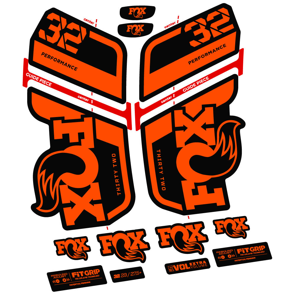 Autocollant Fox 32 Performance 2022 VEC, Vélo Fourche, Vinyle sticker