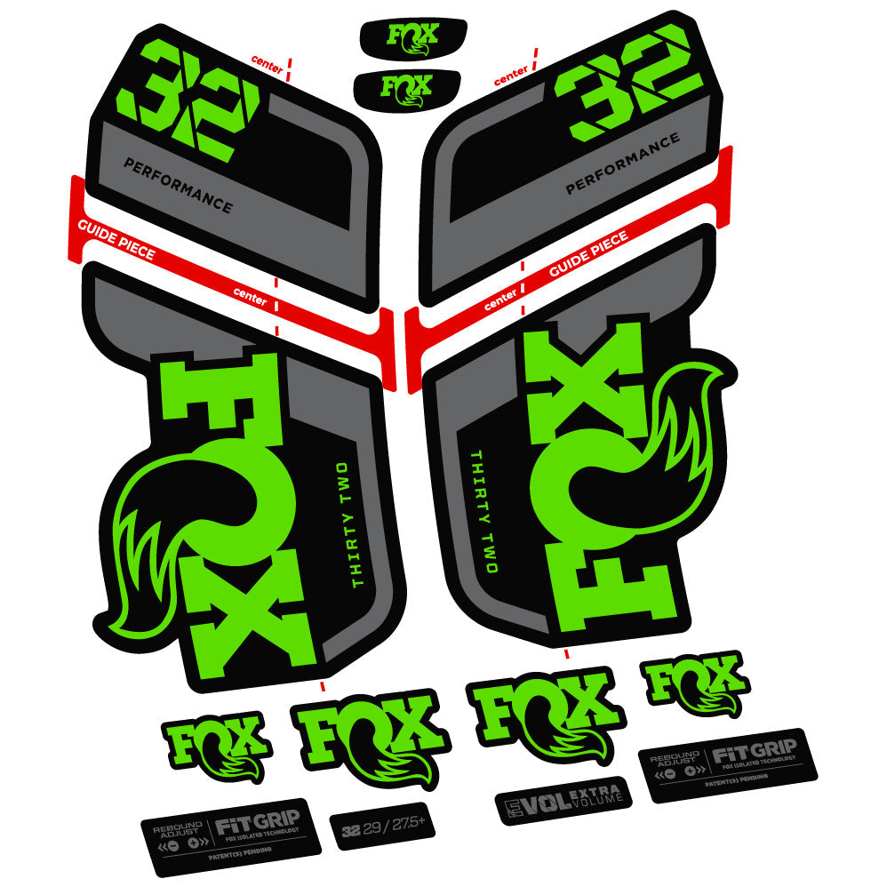 Autocollant Fox 32 Performance 2022 VEC, Vélo Fourche, Vinyle sticker