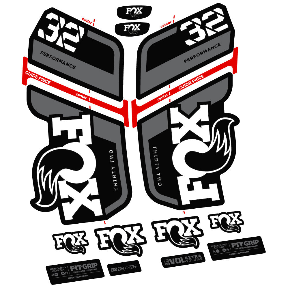 Autocollant Fox 32 Performance 2022 VEC, Vélo Fourche, Vinyle sticker