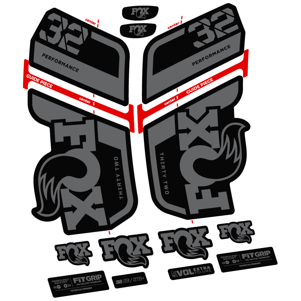Autocollant Fox 32 Performance 2022 VEC, Vélo Fourche, Vinyle sticker