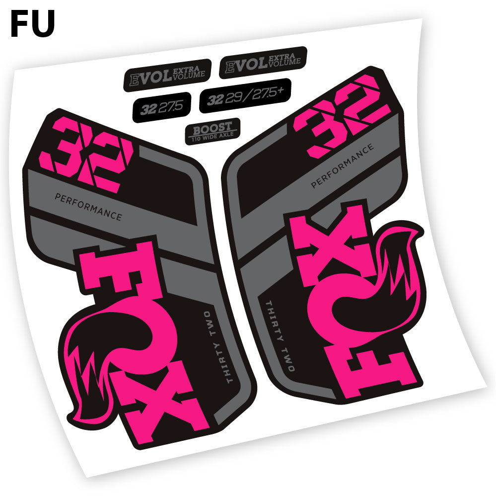 Autocollant Fox Performance 2021, Autocollant vinyle Vélo Fourche