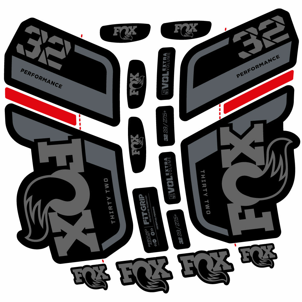 Autocollant Fox 32 Performance 2022, Fourche 29, Autocollant Vélo vinyle
