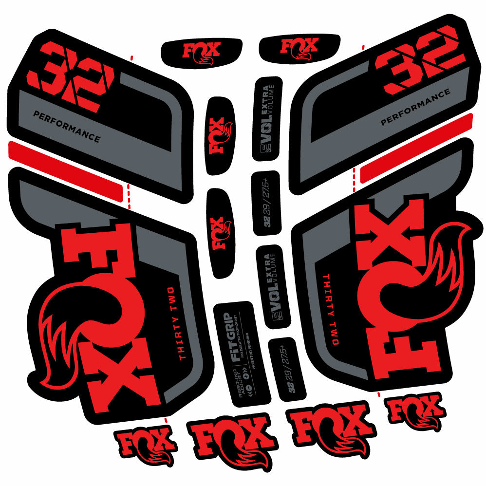 Autocollant Fox 32 Performance 2022, Fourche 29, Autocollant Vélo vinyle