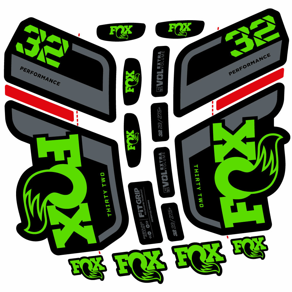 Autocollant Fox 32 Performance 2022, Fourche 29, Autocollant Vélo vinyle