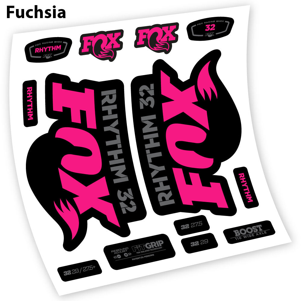 Autocollant Fox 32 Rhythm 2018, Vélo Fourche, vinyle autocollant
