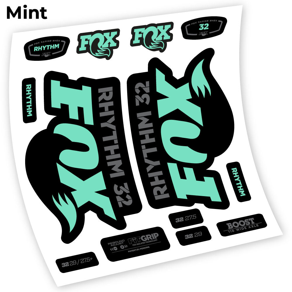 Autocollant Fox 32 Rhythm 2018, Vélo Fourche, vinyle autocollant