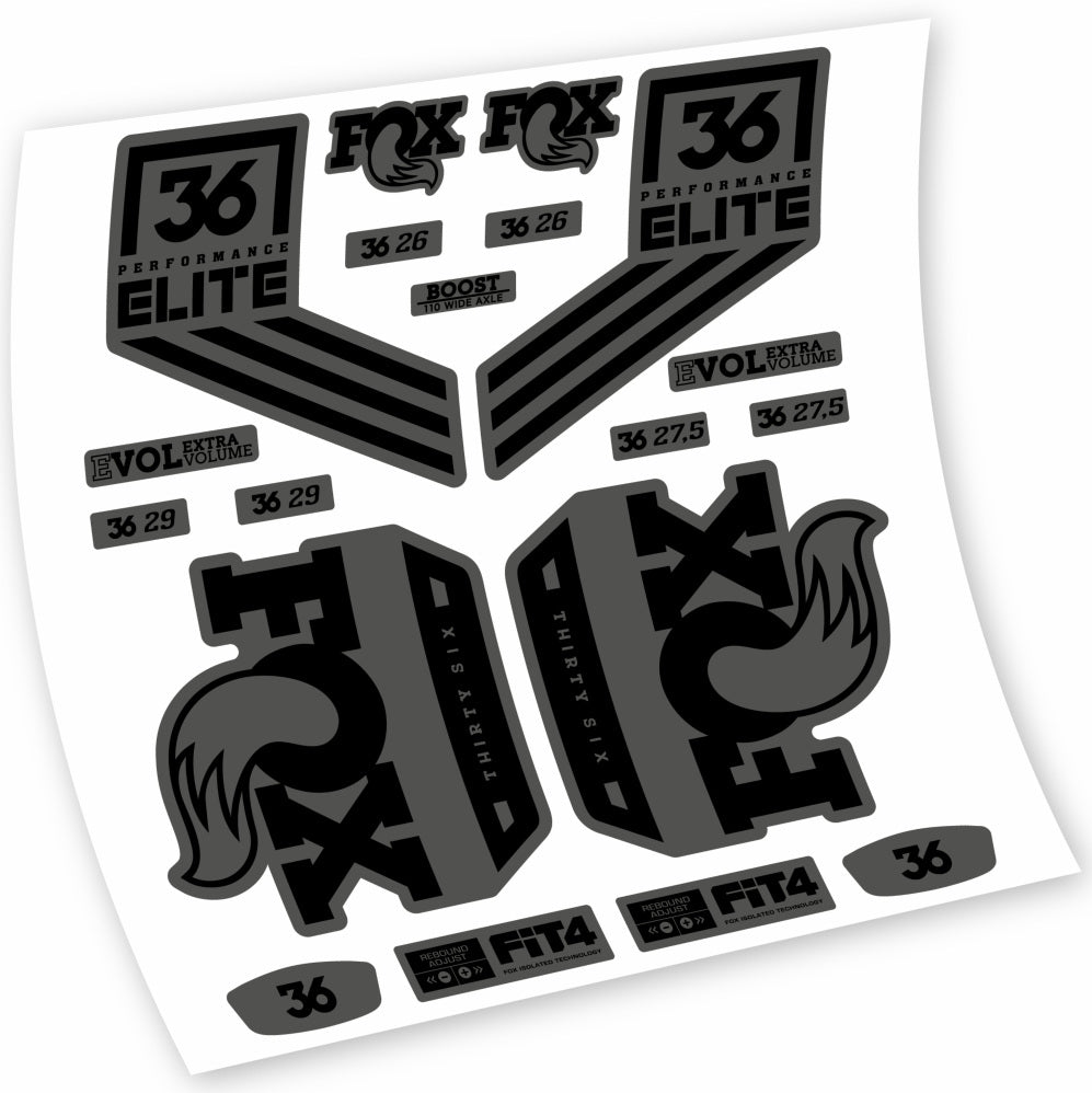 Autocollant Fox 36 Performance Elite 2018, Fourche 29, Autocollant Vélo vinyle