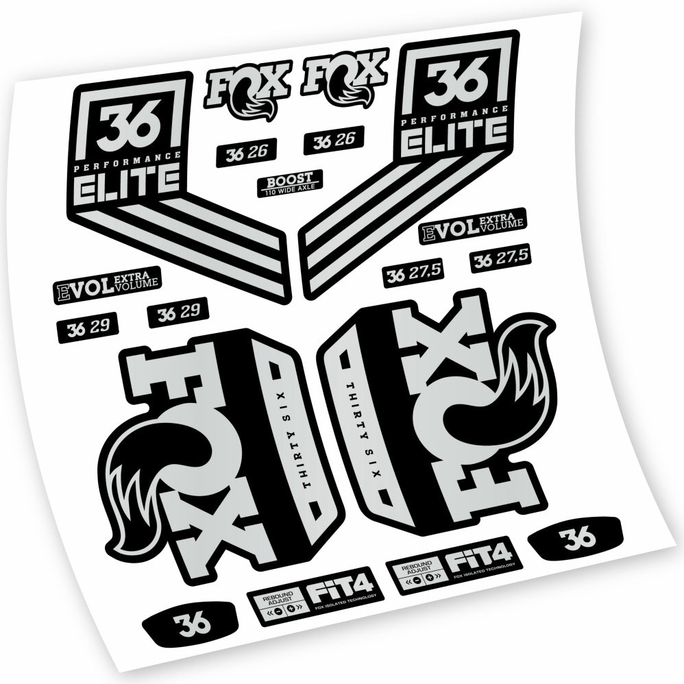 Autocollant Fox 36 Performance Elite 2018, Fourche 29, Autocollant Vélo vinyle