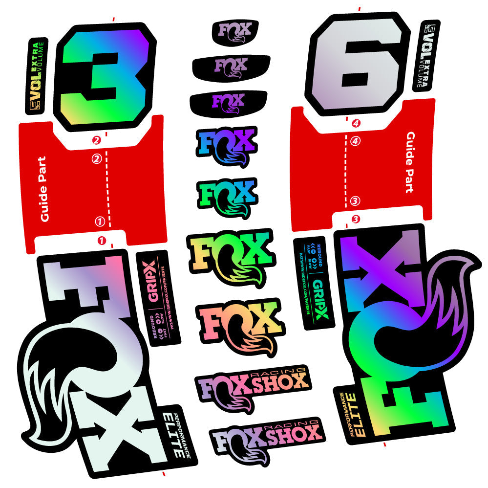 Autocollant Fox 36 Performance Elite, Fourche 29, Vélo vinyle sticker