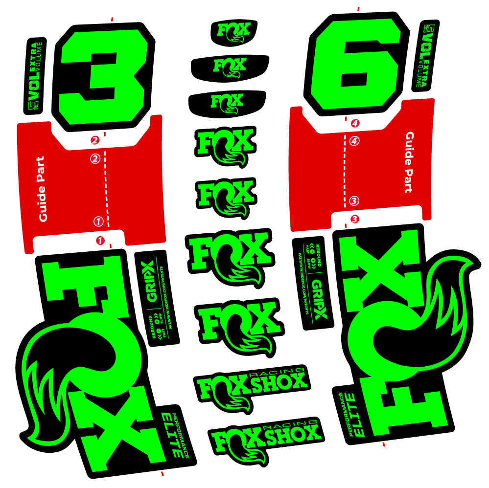 Autocollant Fox 36 Performance Elite, Fourche 29, Vélo vinyle sticker