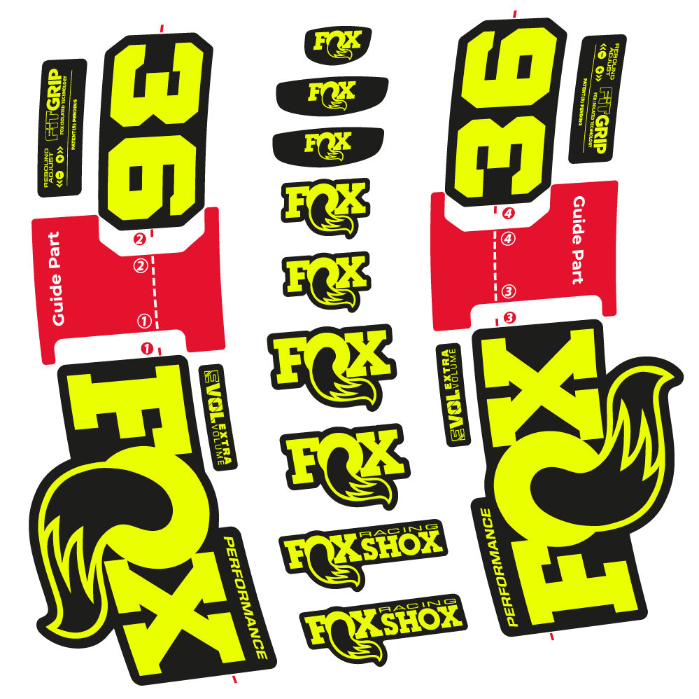 Autocollant FOX 36 Performance, Fourche 29, Autocollant Vélo vinyle