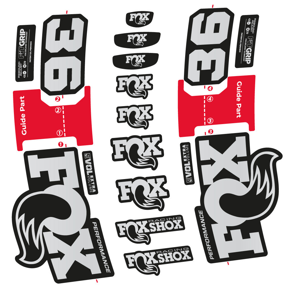 Autocollant FOX 36 Performance, Fourche 29, Autocollant Vélo vinyle