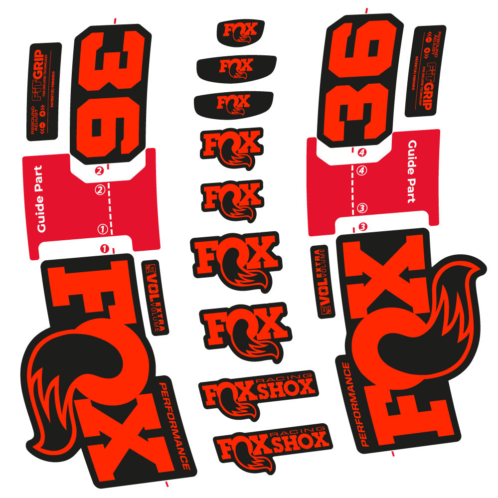 Autocollant FOX 36 Performance, Fourche 29, Autocollant Vélo vinyle