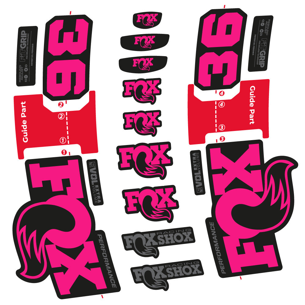 Autocollant FOX 36 Performance, Fourche 29, Autocollant Vélo vinyle