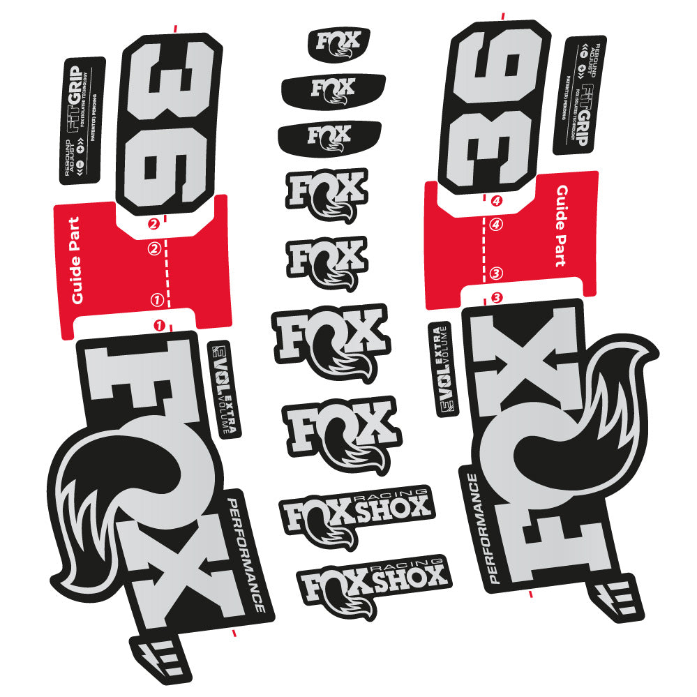 Autocollant Fox 36 Performance E-Optimized, Fourche 29, Autocollant Vélo vinyle