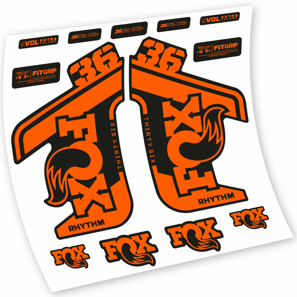 Autocollant Fox 36 Rhythm 2021-2022, Fourche 29, Autocollant Vélo vinyle