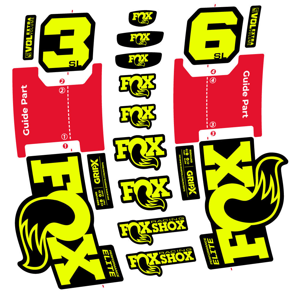 Autocollant Fox 36 SL Performance Elite, Fourche 29, Vélo vinyle sticker