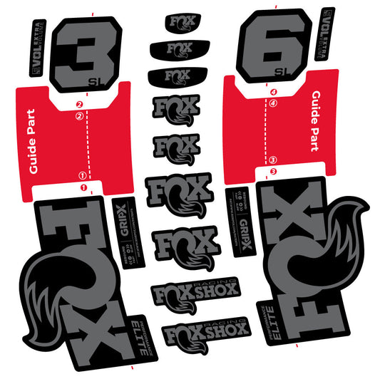 Autocollant Fox 36 SL Performance Elite, Fourche 29, Vélo vinyle sticker