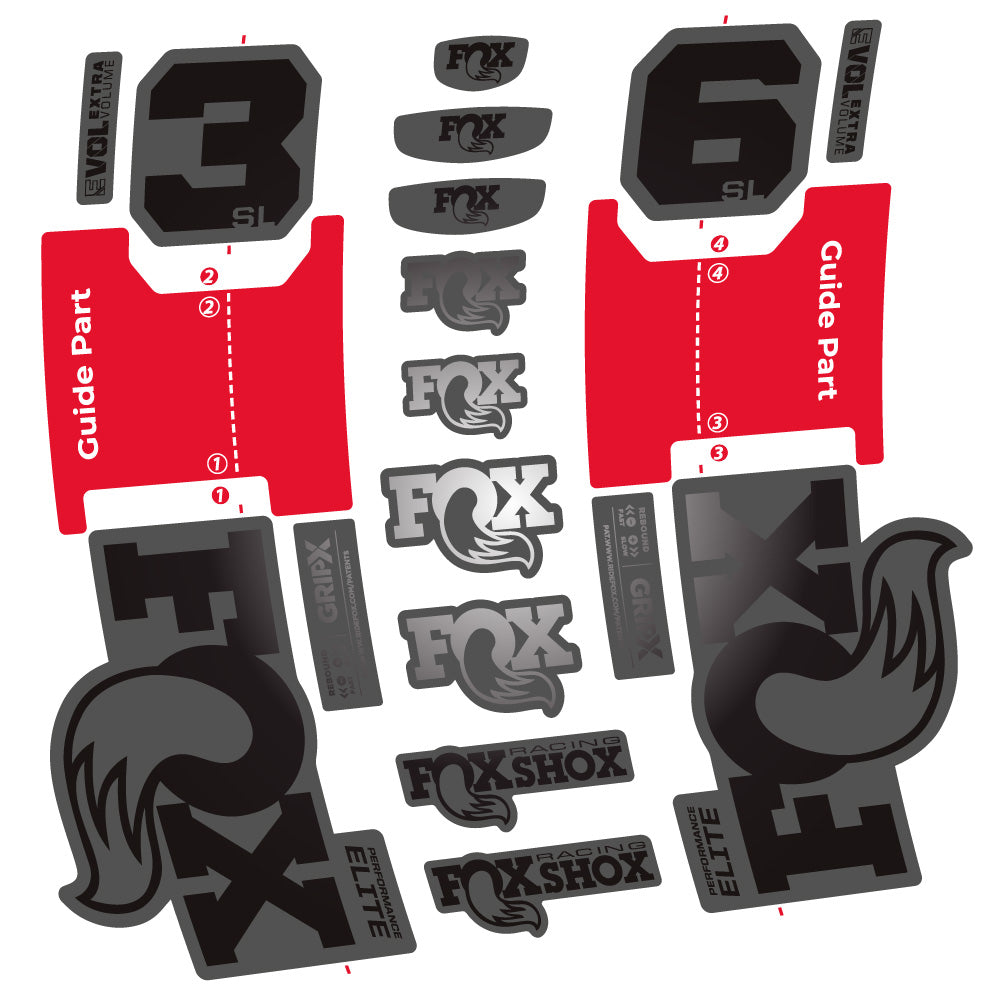 Autocollant Fox 36 SL Performance Elite, Fourche 29, Vélo vinyle sticker