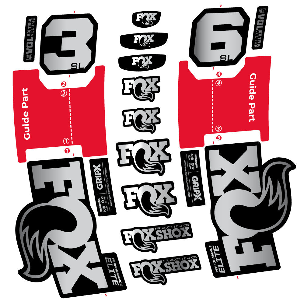Autocollant Fox 36 SL Performance Elite, Fourche 29, Vélo vinyle sticker