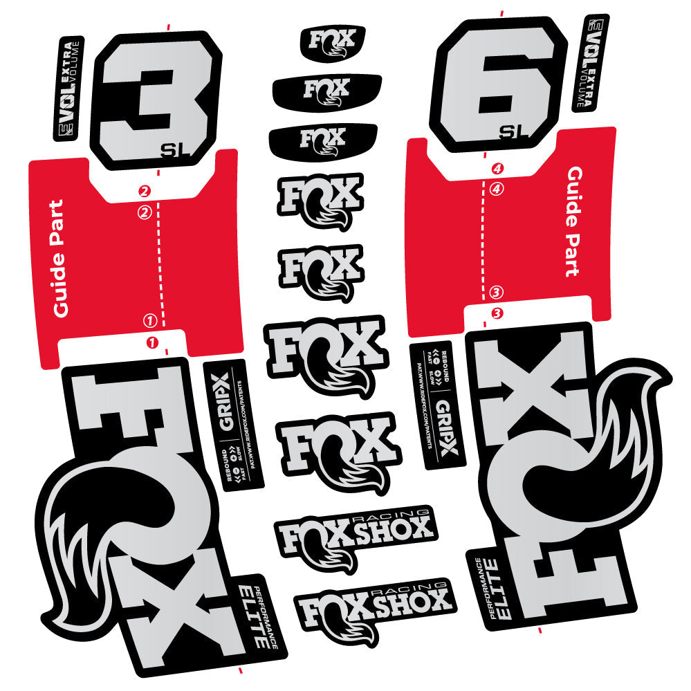 Autocollant Fox 36 SL Performance Elite, Fourche 29, Vélo vinyle sticker