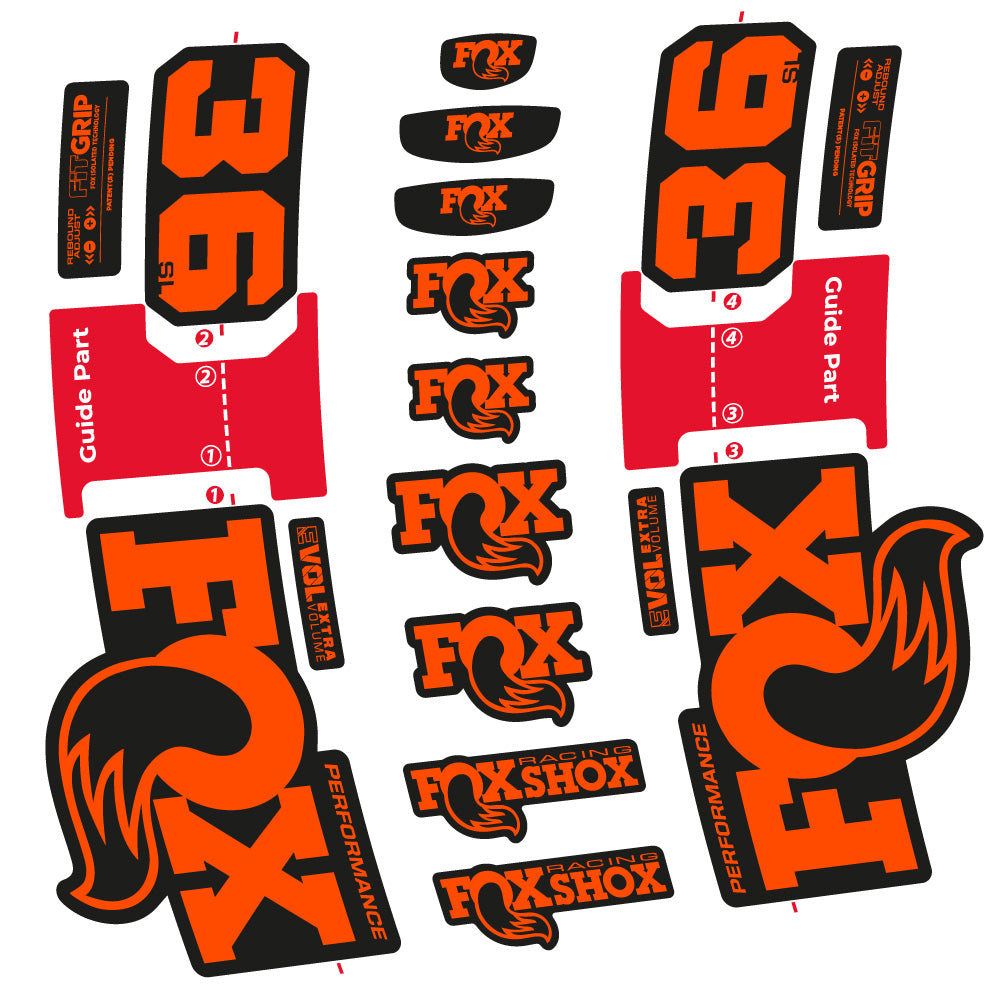 Autocollant Fox 36 SL Performance, Fourche 29, Autocollant Vélo vinyle