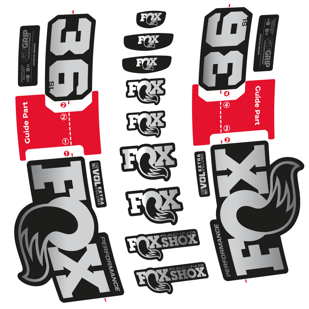 Autocollant Fox 36 SL Performance, Fourche 29, Autocollant Vélo vinyle