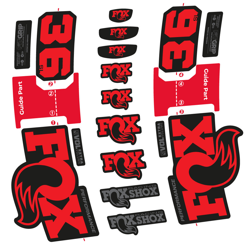 Autocollant Fox 36 SL Performance, Fourche 29, Autocollant Vélo vinyle