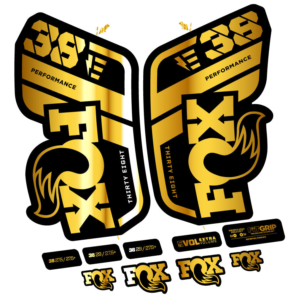 Autocollant Fox 38 Performance E-Vélo, Fourche 29, Vélo vinyle sticker