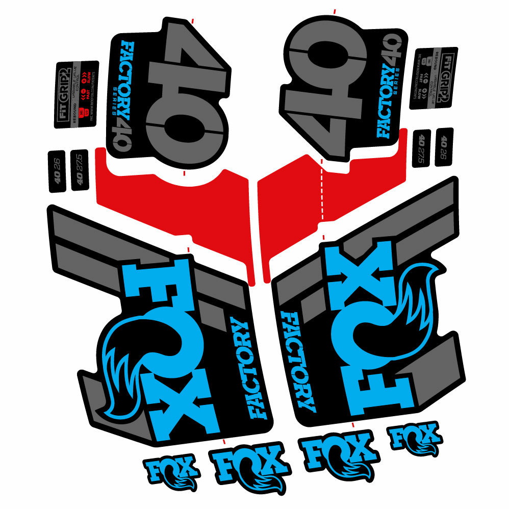 Autocollant Fox 40 Factory 2019, Fourche 29, Autocollant Vélo vinyle