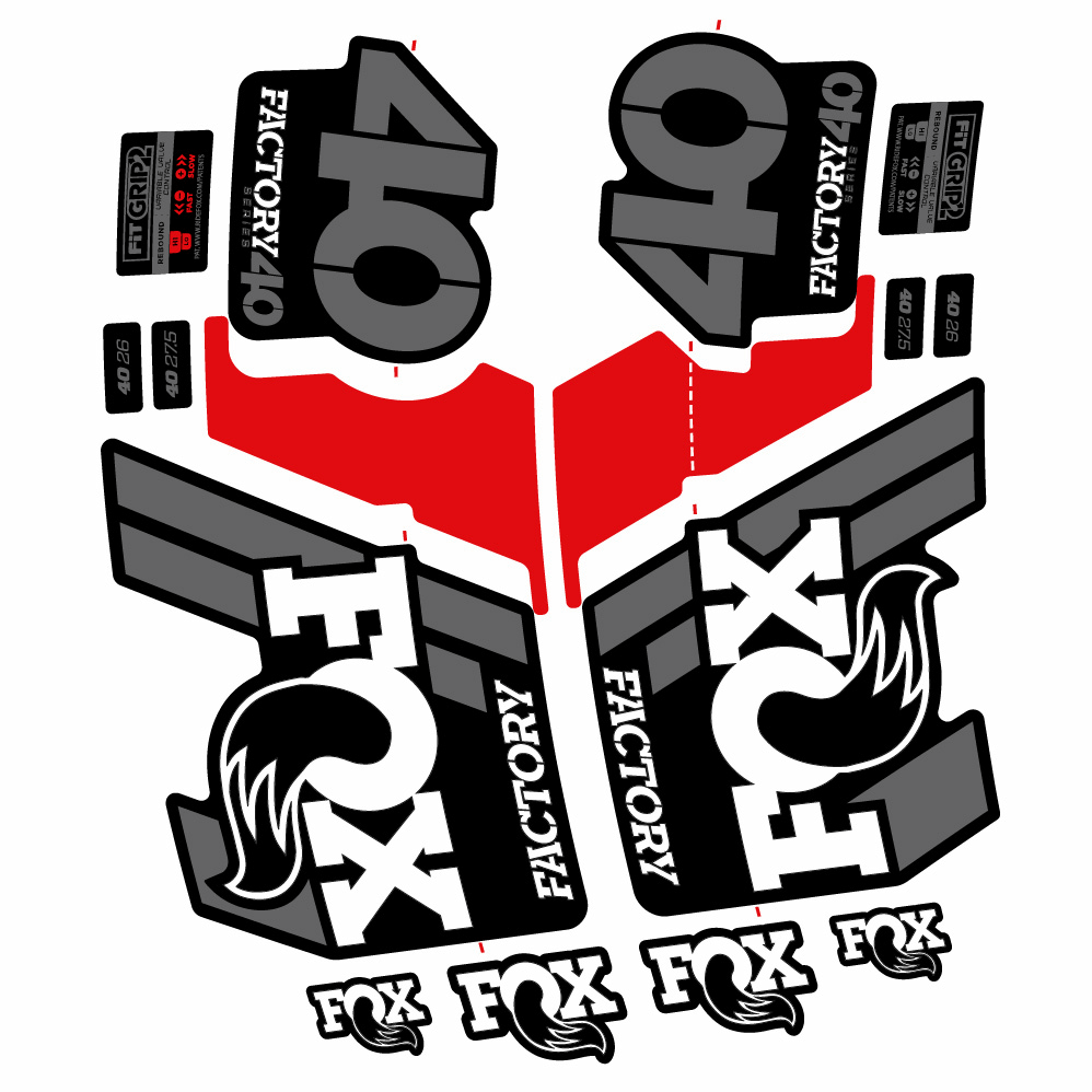 Autocollant Fox 40 Factory 2019, Fourche 29, Autocollant Vélo vinyle