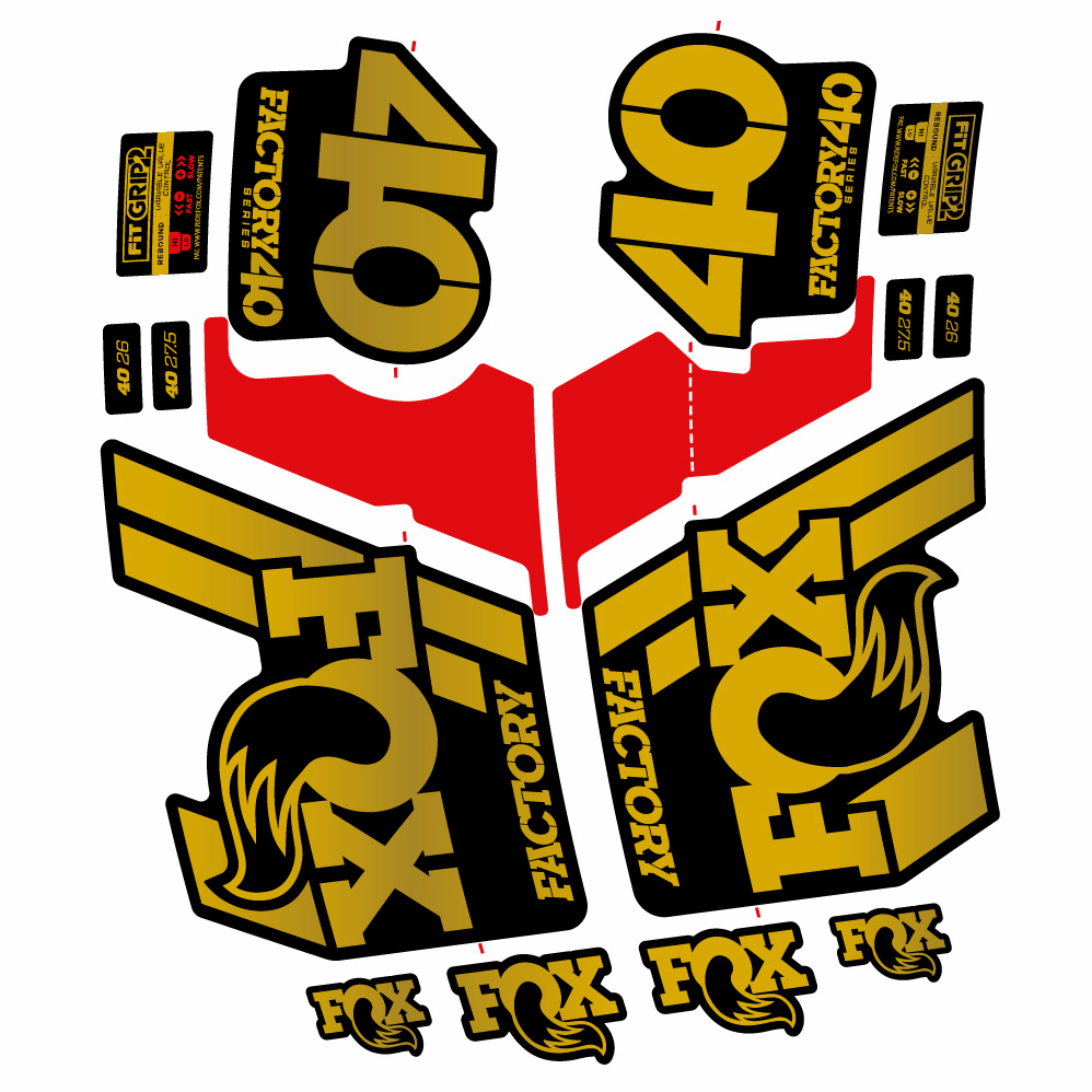 Autocollant Fox 40 Factory 2019, Fourche 29, Autocollant Vélo vinyle